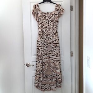 Women's hi-low midi dress